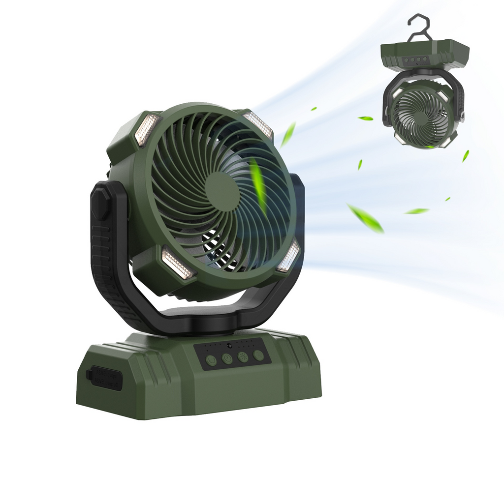 The Hoover Outdoor Household Power Bank LED Light Camping Fan