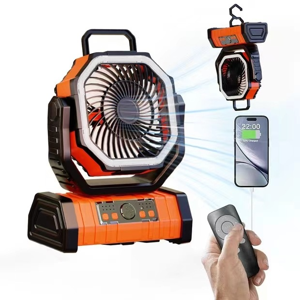 The Hoover Outdoor Household Power Bank LED Light Camping Fan
