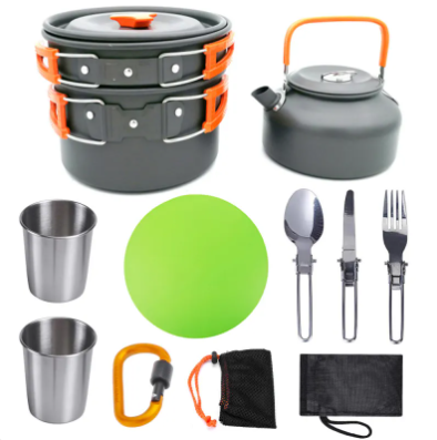 HAVEN CampFeast | Premium 11-Piece Wilderness Cookware Set