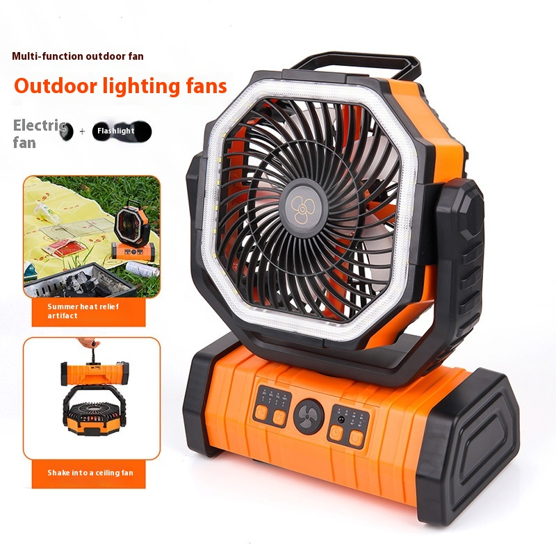 The Hoover Outdoor Household Power Bank LED Light Camping Fan