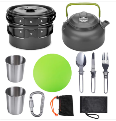 HAVEN CampFeast | Premium 11-Piece Wilderness Cookware Set