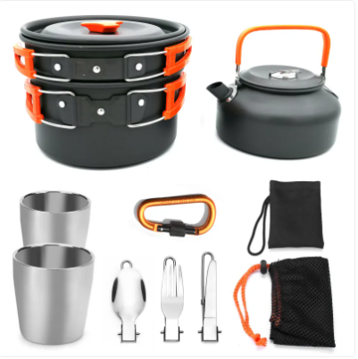 HAVEN CampFeast | Premium 11-Piece Wilderness Cookware Set